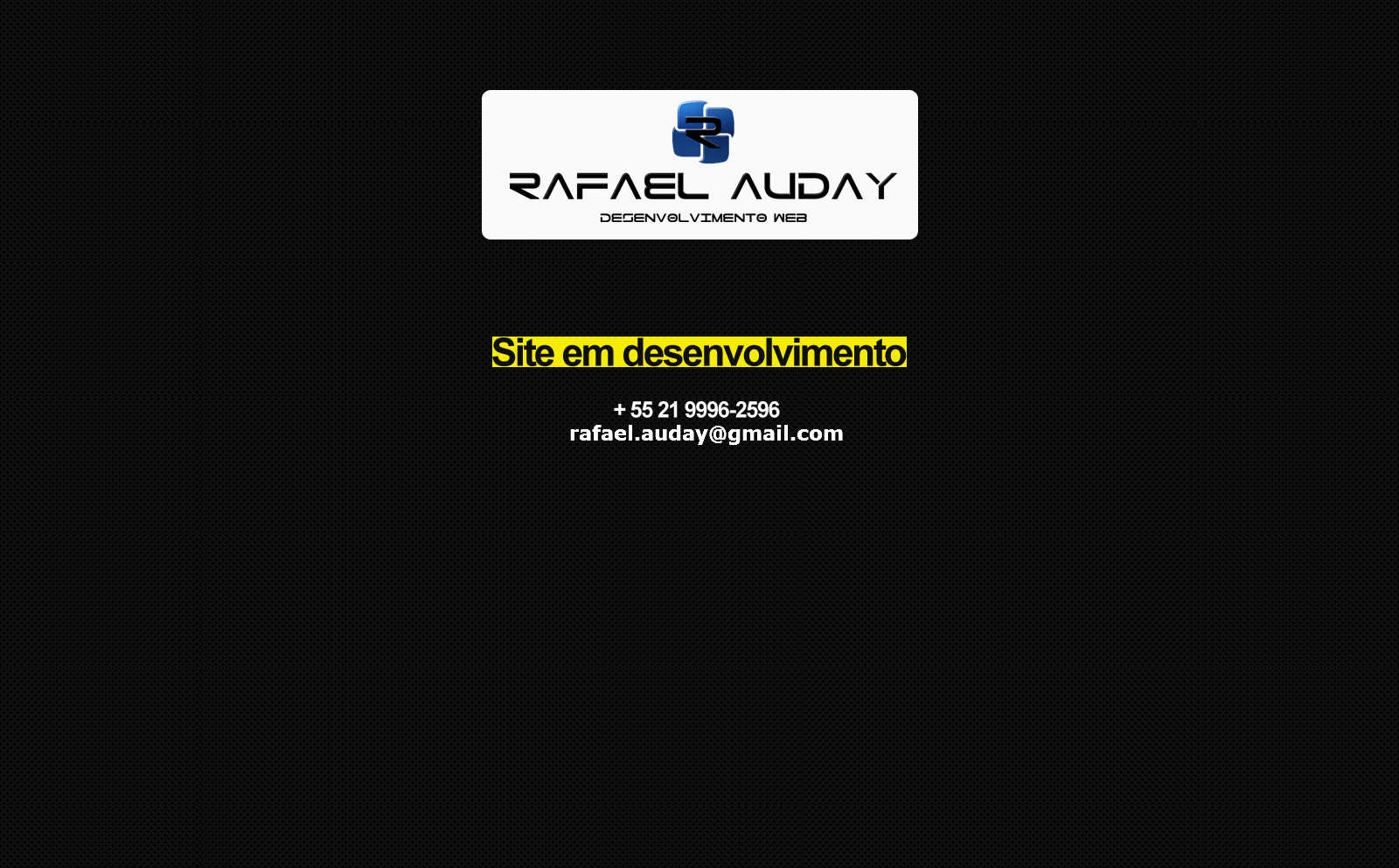 R.Auday Desenvolvimento - Tel.:(21) 9996-2596